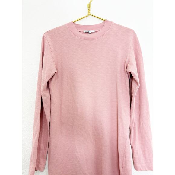 Cotton Citizen Tokyo Long Sleeve Mini Dress Size Small Pink Lightweight Preppy - Picture 8 of 12